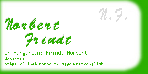 norbert frindt business card